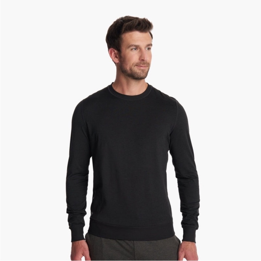 Vuori Men's Black Crewneck Sweatshirt